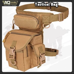 AQzxdc Riñonera multiusos para senderismo, riñonera táctica militar, bolsa para pierna, mochila para correr, bolsa para ciclismo al aire libre, bolso de hombro