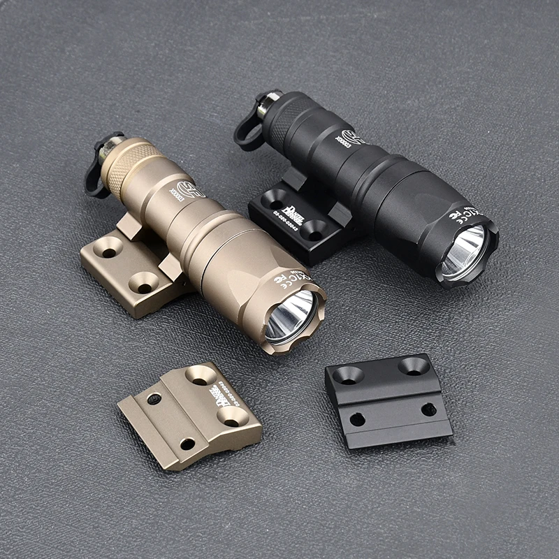 SF M300, juego de Base de logotipo defensivo táctico, linterna de 400 lúmenes, potente salida, luz de cazador para Mlok Keymod - imagen 2