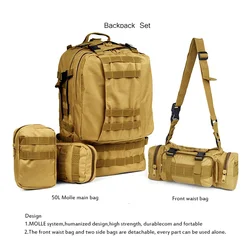 Mochila impermeable gran capacidad senderismo acampada viajes camping