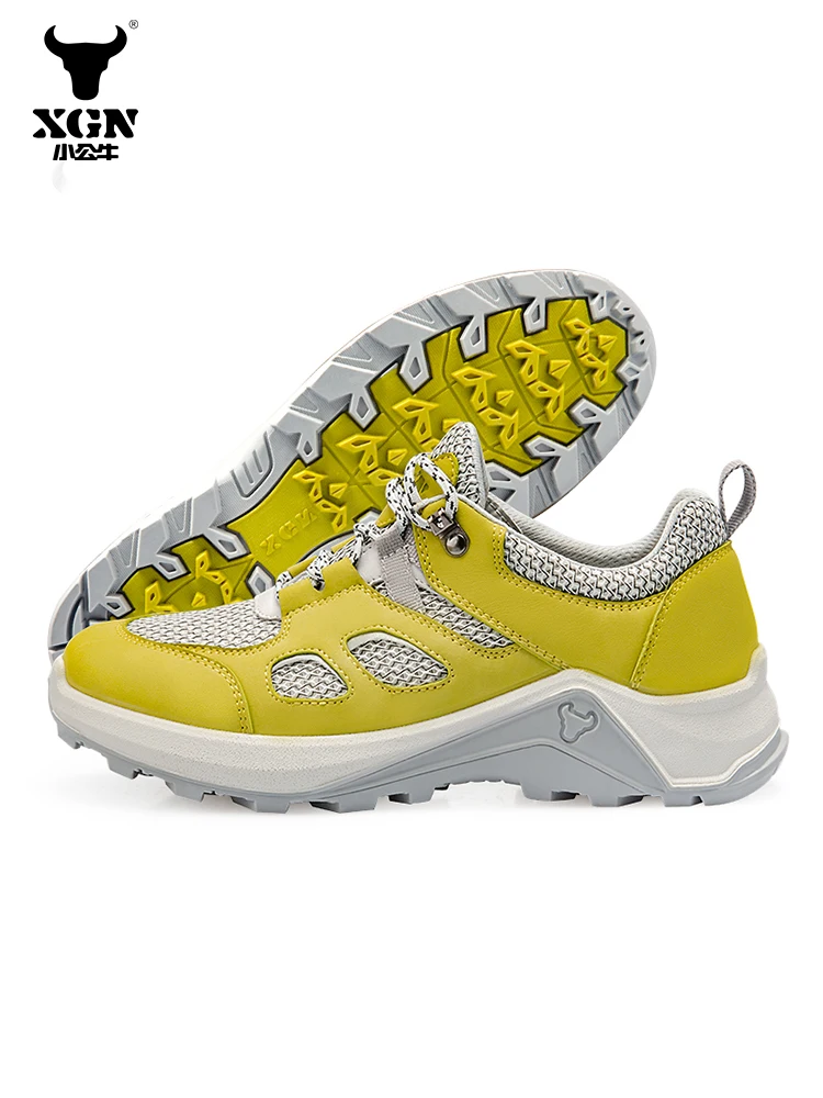 XGN zapatos de senderismo para mujer, zapatos de escalada para deportes al aire libre de primavera, zapatos para caminar, zapatillas de Trekking cálidas, botines informales transpirables - imagen 5