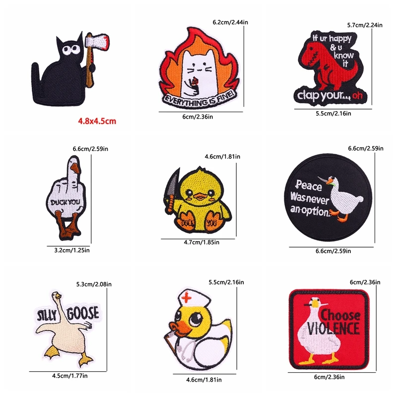 5 uds Corgi gato Rana dinosaurio parche bordado hierro en parches para ropa parches termoadhesivos DIY parches de animales de dibujos animados - imagen 4