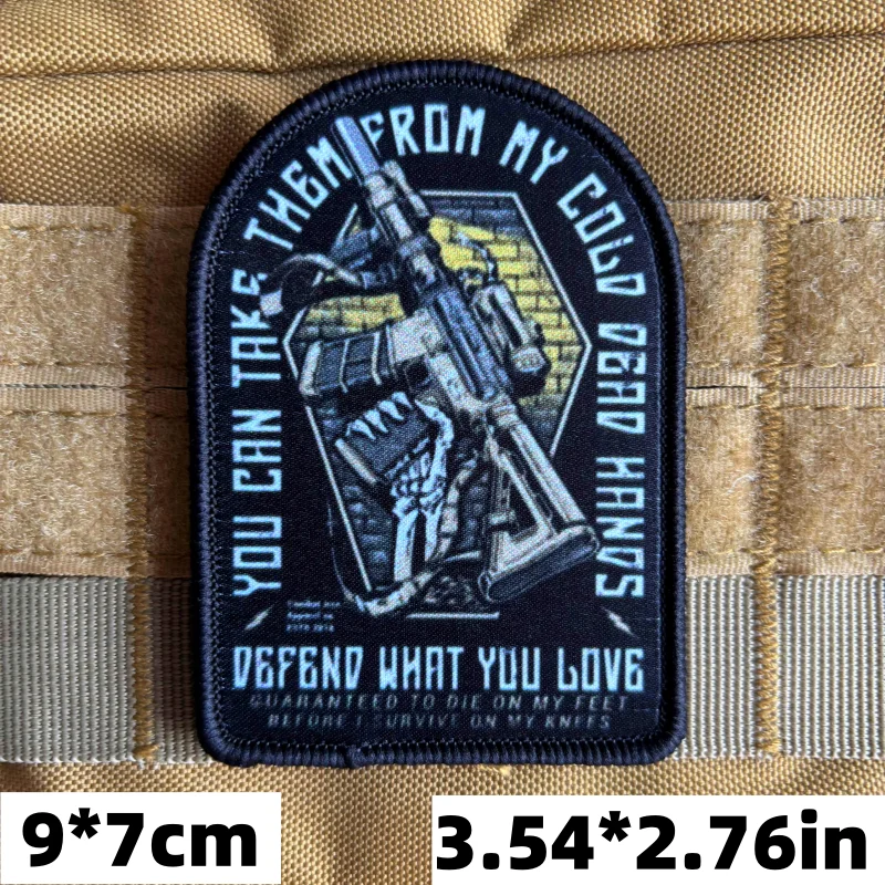 Parche táctico Defend What You Love gancho y bucle para rifle - imagen 2