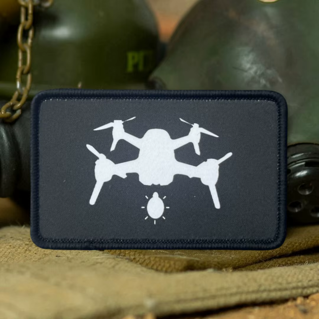 Parche táctico Chevron UAV – Insignia de moral impresa con velcro - imagen 5