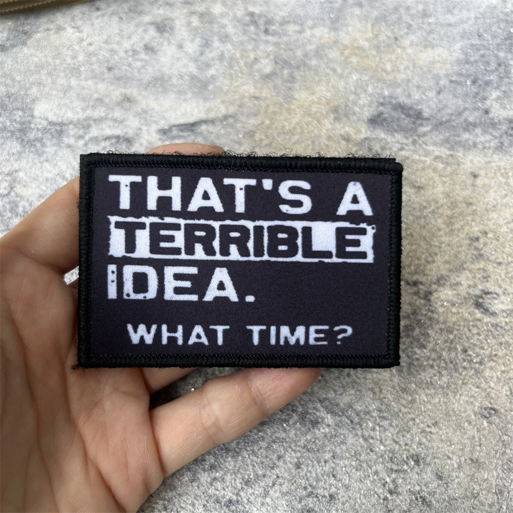 ¿QUAT TIME? Parches impresos de gancho y bucle para ropa, insignia táctica, brazalete del ejército militar, mochila, pegatina decorativa - imagen 2