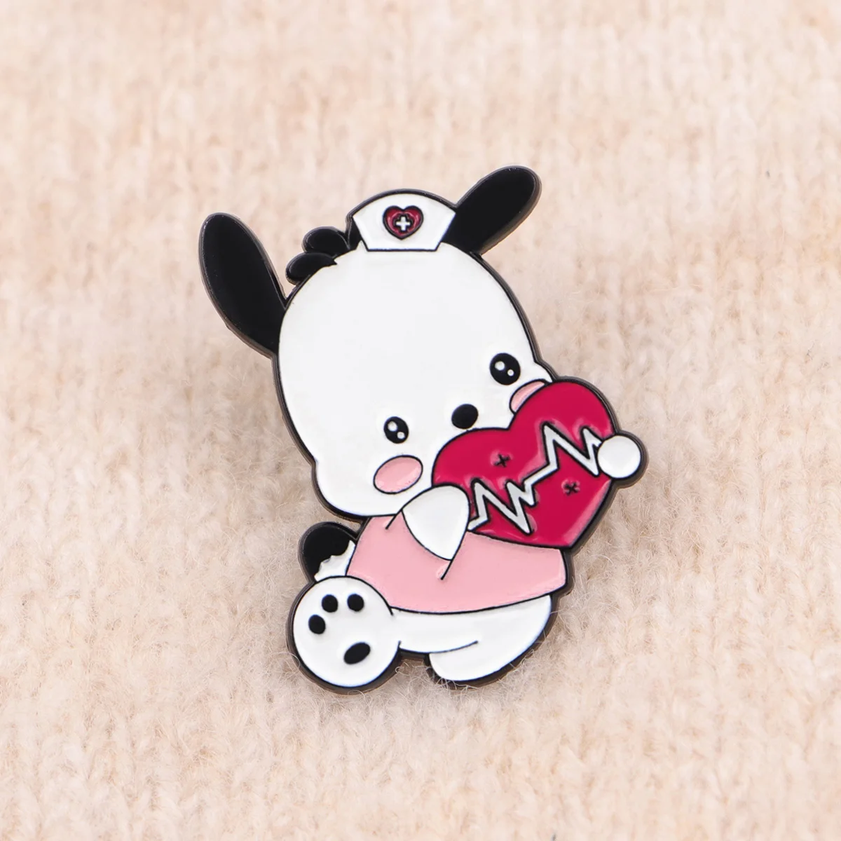 5 uds lindo perro esmalte Pins dibujos animados Anime broche conjunto Metal solapa Pin insignia mochila accesorios joyería regalos para niñas - imagen 5