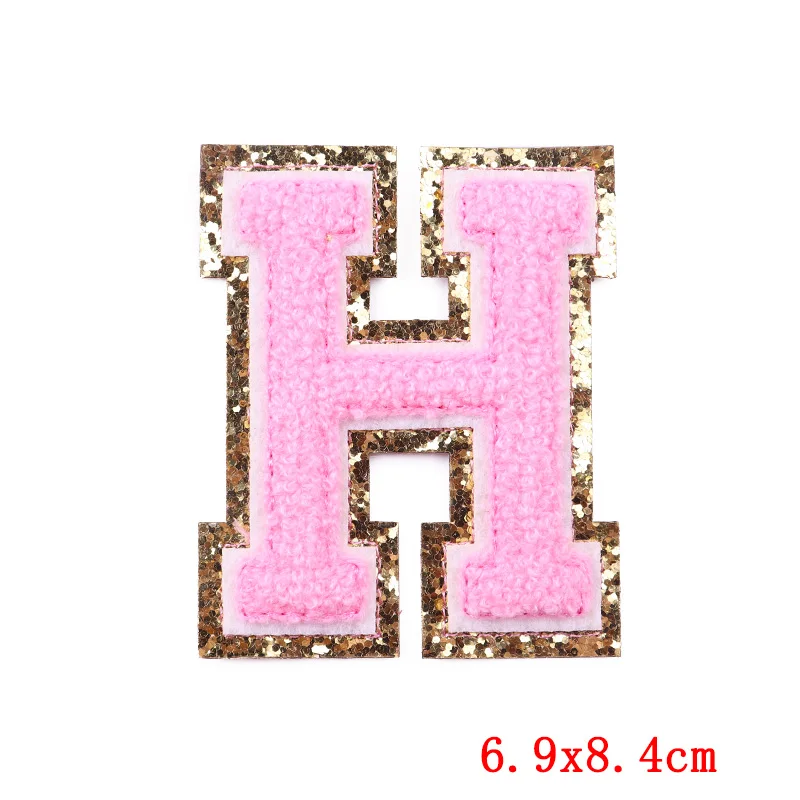 Parches termoadhesivos para planchar ropa, pegatinas de planchado, insignia de apliques, letras rosadas en inglés - imagen 5