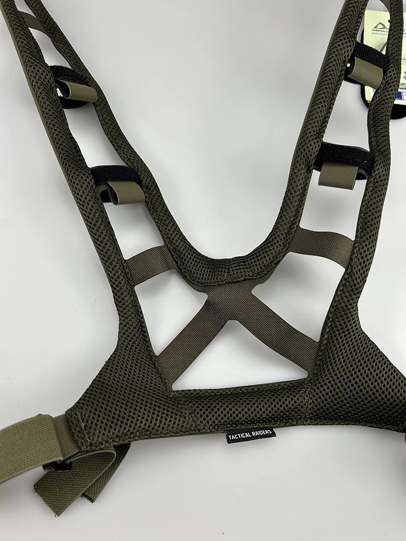 Tirante de combate táctico de nailon 500D, aparejo de pecho Convertible, correa de arnés de hombro - imagen 3