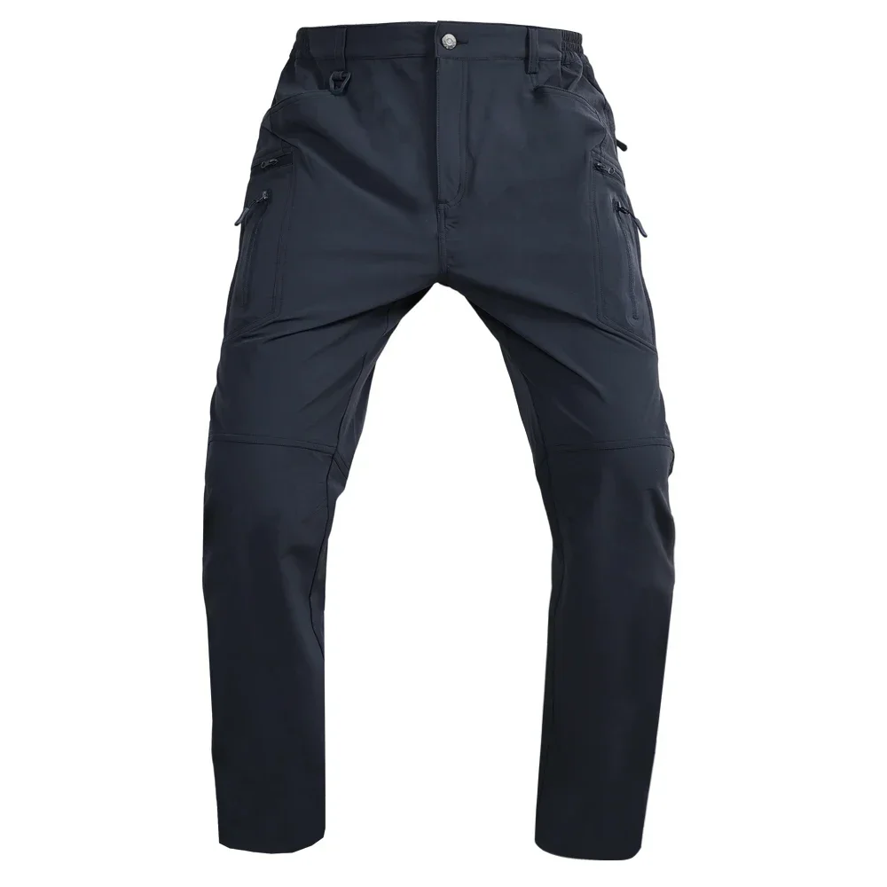 Traje táctico de rana de combate elástico para senderismo, montañismo, urbano, transpirable, para exteriores, azul marino oscuro, mangas largas y pantalones - imagen 4