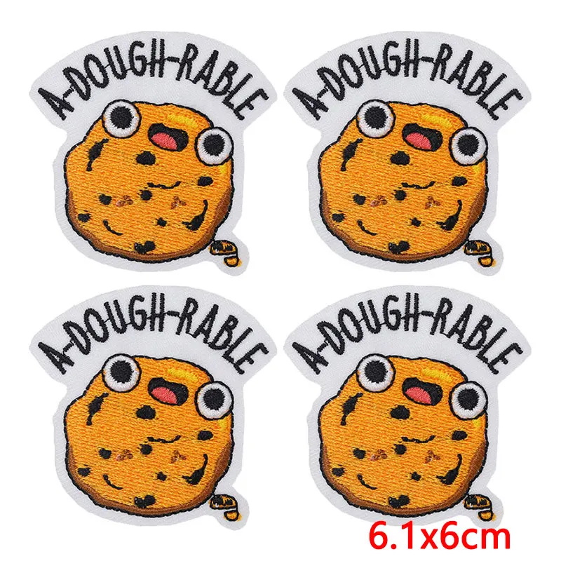 Parches termoadhesivos bordados frutas, postres y gatos para ropa - imagen 5