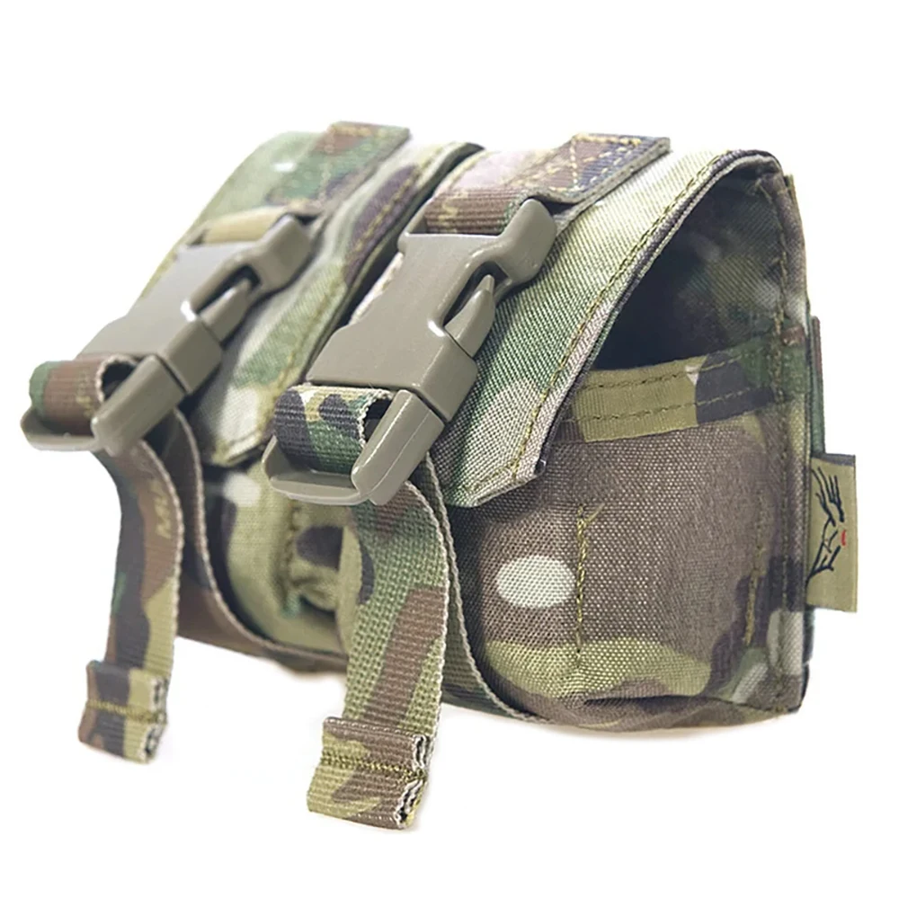 Nuevo chaleco táctico de caza al aire libre de alta calidad, bolsa Molle doble modelo M67, bolsa de tenis de Apple GRENADE POUCH - imagen 5