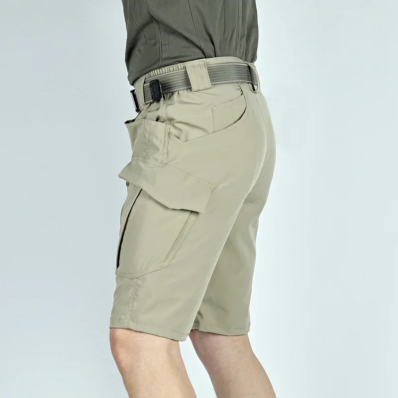 Choice-pantalones Cargo urbanos para hombre, pantalones cortos tácticos impermeables, pantalones transpirables de secado rápido para exteriores, pantalones cortos informales de verano - imagen 5