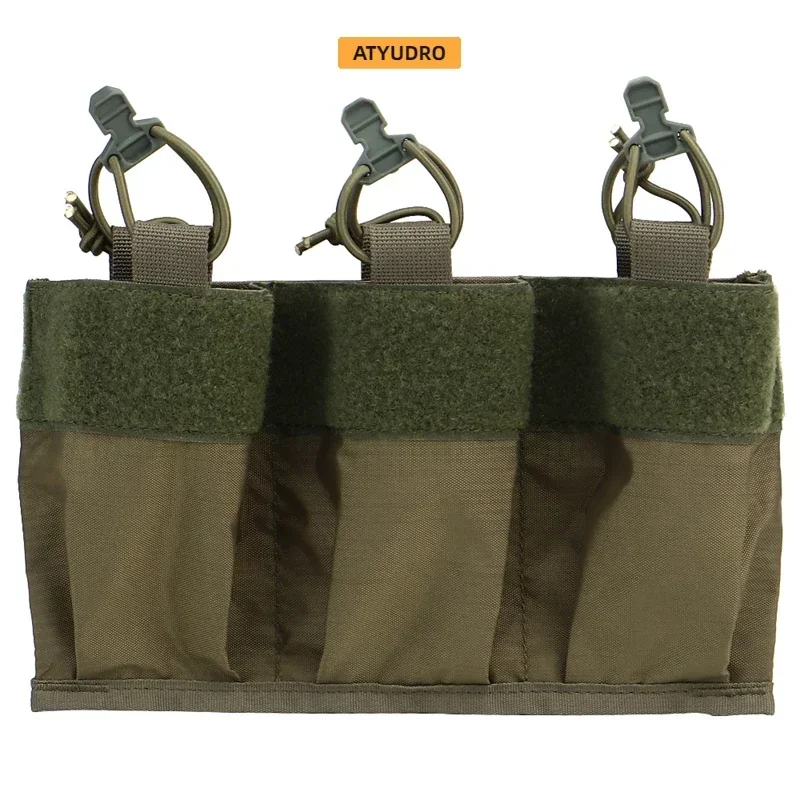 Revista táctica Triple 7,62mm bolsa caza portátil juego de guerra al aire libre deportes CS tiro Paintball Molle sistema Accesorios - imagen 4