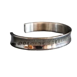 Pulsera táctica metálica de identificación para equipo militar