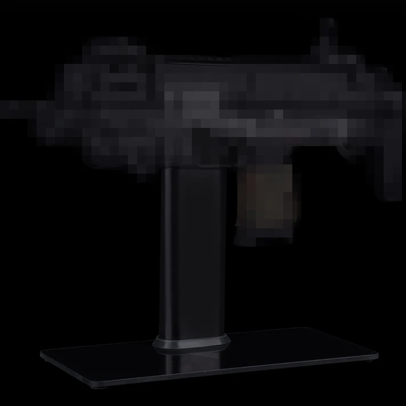 Soporte de exhibición Universal para pistola con Base de vidrio para equipo de juguete, soporte de exhibición de modelo de juguete decorativo ajustable, accesorios de caza - imagen 5