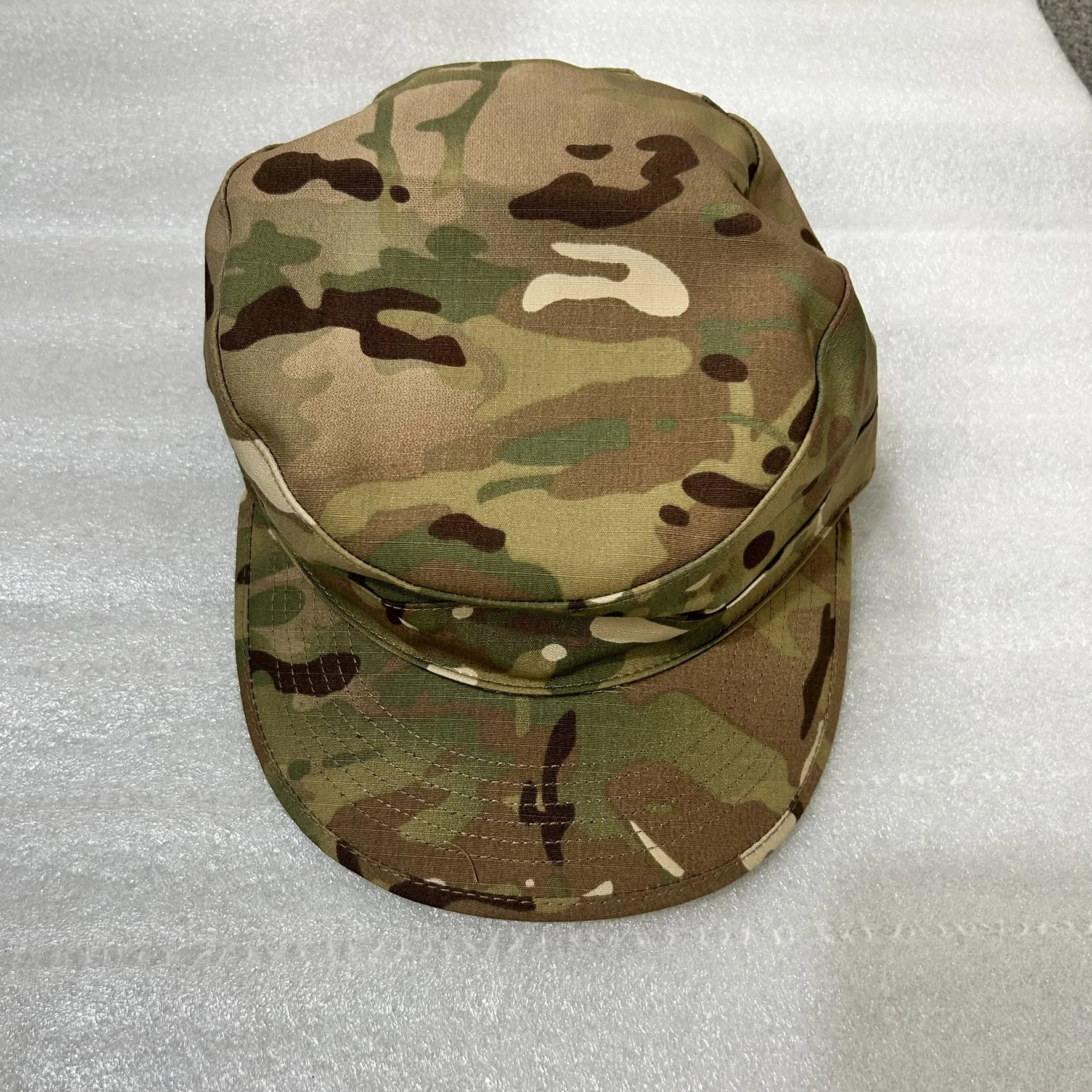 Gorra de combate táctica ACU BDU: algodón de nailon Ripstop ligero, uso para todas las estaciones, bolsillo para mapas, gancho y panel de bucle