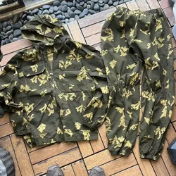 Uniforme táctico caza flores amarillas verano para hombre