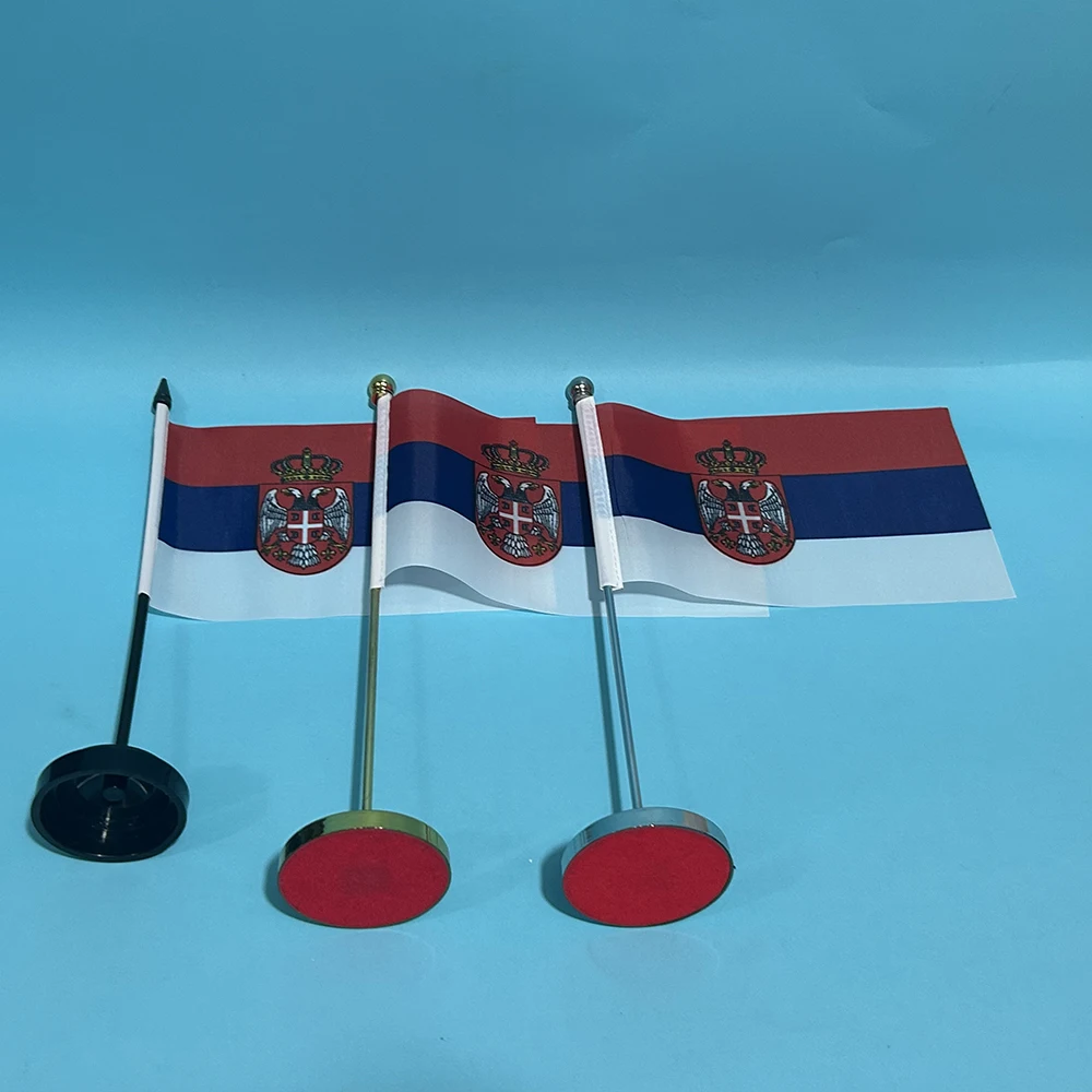 BANDERA DE SKY pabellón Serbia poliéster sobremesa nacional - imagen 2