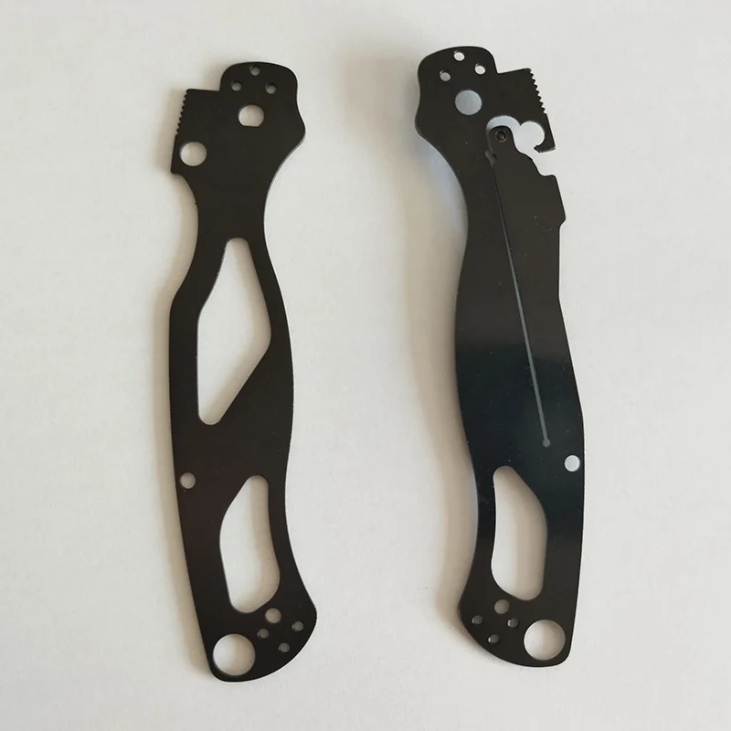 Forros para cuchillos de acero inoxidable, accesorios espaciadores de forro para Spyderco C81 genuino, Mango para cuchillos, 2 Para2, 1 par - imagen 2