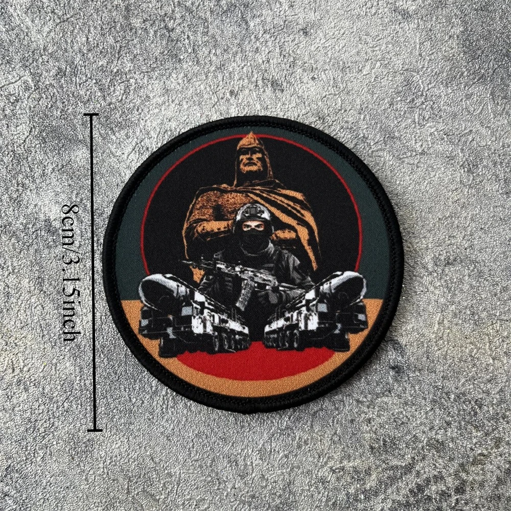 Parche de insignia de moral de soldados Chevron, brazalete militar táctico, gancho y bucle, mochila para exteriores, accesorios para sombrero, pegatina - imagen 2