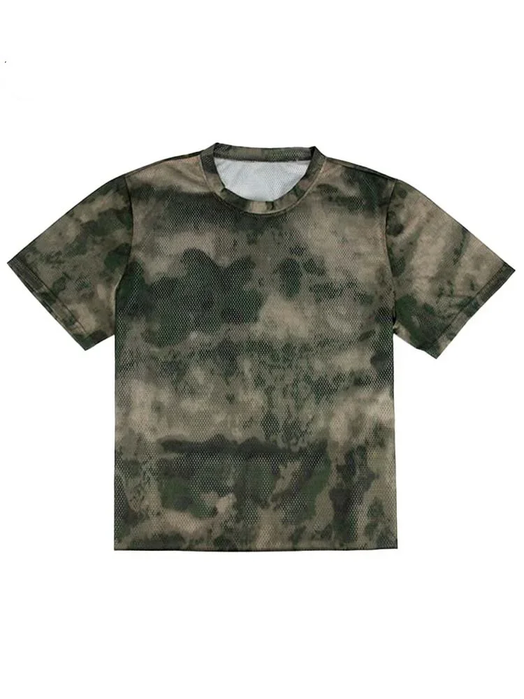 Camiseta táctica de camuflaje ruso, chaleco transpirable de secado rápido, manga corta - imagen 3
