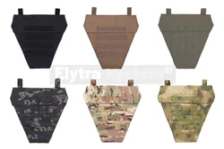 Chaleco táctico Airsoft con bolsa protección entrepierna y panel MOLLE