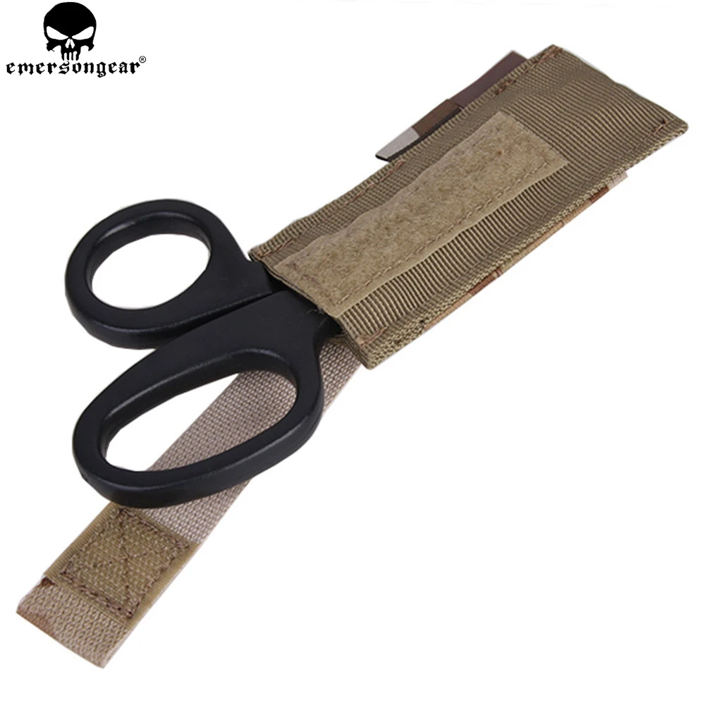 EMERSONGEAR bolsa para tijeras soporte para tijeras táctica Molle bolsa para tijeras Airsoft caza bolsa de combate Multi-camo negro EM6367 - imagen 4