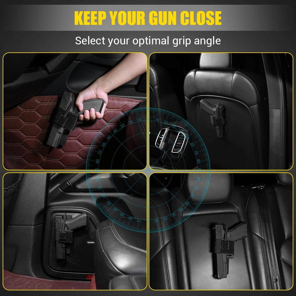 Funda Universal para pistola, soporte oculto para pistola, almacenamiento de pistola, bolsa Airsoft, accesorios para almacenamiento de pistola en el hogar y el coche - imagen 5