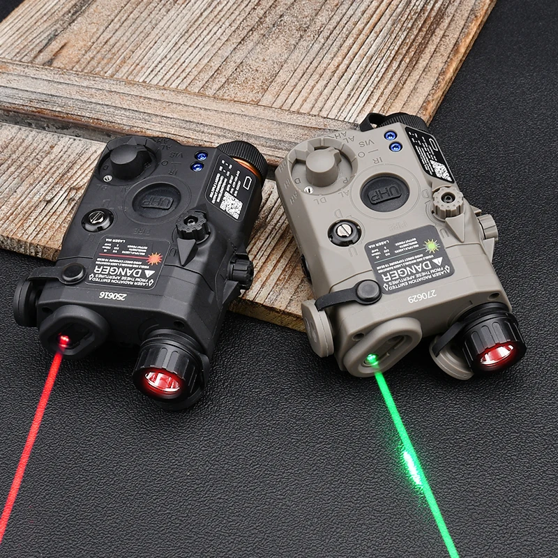 WADSN táctico Airsoft PEQ-15 PEQ15 iluminador IR táctico punto rojo verde mira puntero láser arma de caza luz ajuste 20 - imagen 4