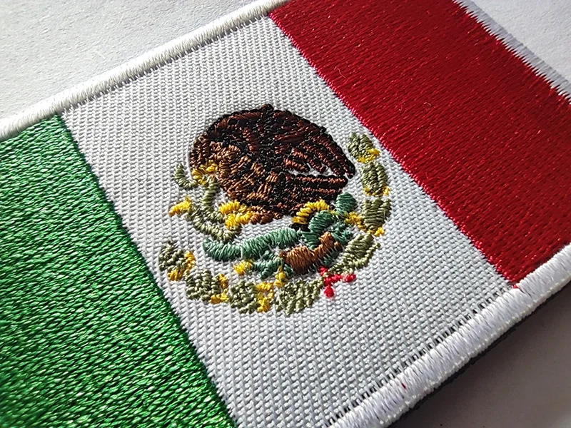 Chile Brasil México Panamá Argentina Cuba bandera nacional parche bordado insignia emblema brazalete bordado gancho y bucle - imagen 5