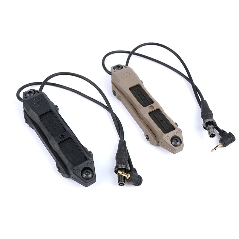 WADSN-interruptor remoto de presión táctica, doble función, botón trasero, enchufe de grúa para PEQ15 DBAL-A2 láser AR15 Airsoft M600  linterna