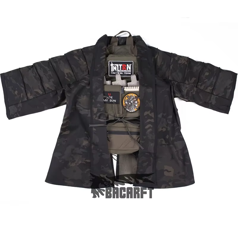 Mono de camisa bordada mejorada de guerrero chino, chaqueta de entrenamiento de capa, juego táctico para hombres y mujeres, primavera y otoño - imagen 2