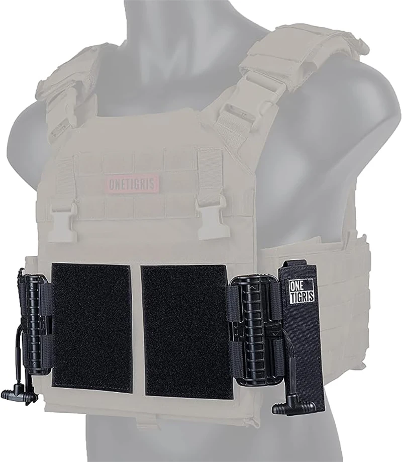 Un chaleco blanco y negro con un logotipo de Onetigris