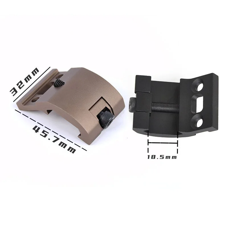 Wadsn-linterna M300A M600C, juego de Base de montaje Offset, Airsoft Tactical Metal Hunting Scout Light M600 Weapon Spotlight Fit 20MMRail - imagen 5