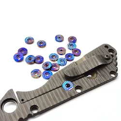 Barra de bloqueo titanio Damasco – Repuesto Strider Hinderer XM18