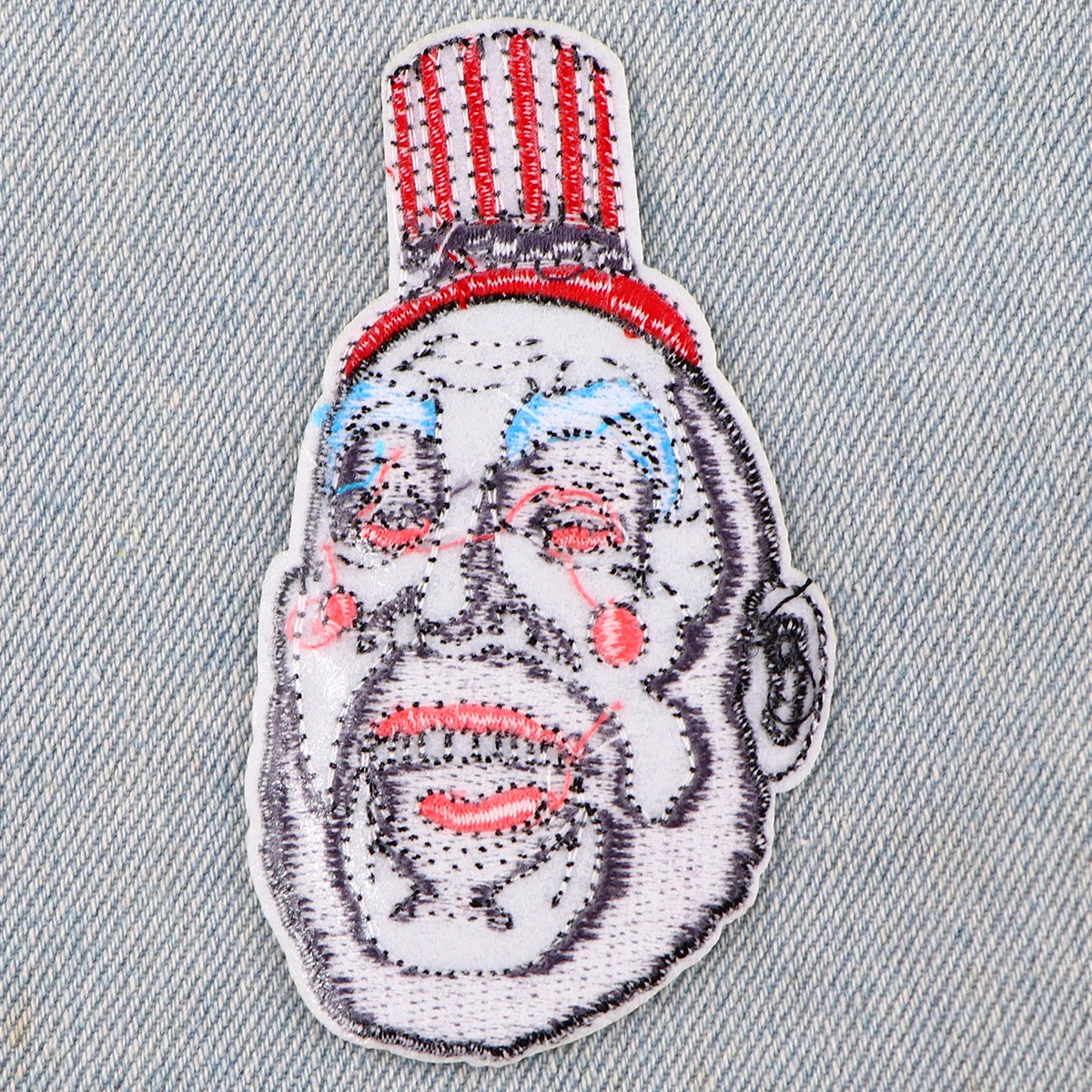 Parches bordados de payaso divertido para ropa, parches para ropa, Halloween, bricolaje, parche para planchar en la ropa, pegatinas - imagen 5
