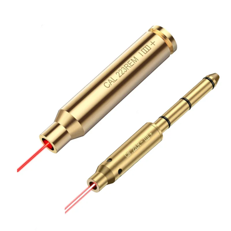 Mira de orificio láser roja de 9MM 223 mira de borosighter de latón con punto rojo de 5,56mm con baterías - imagen 4