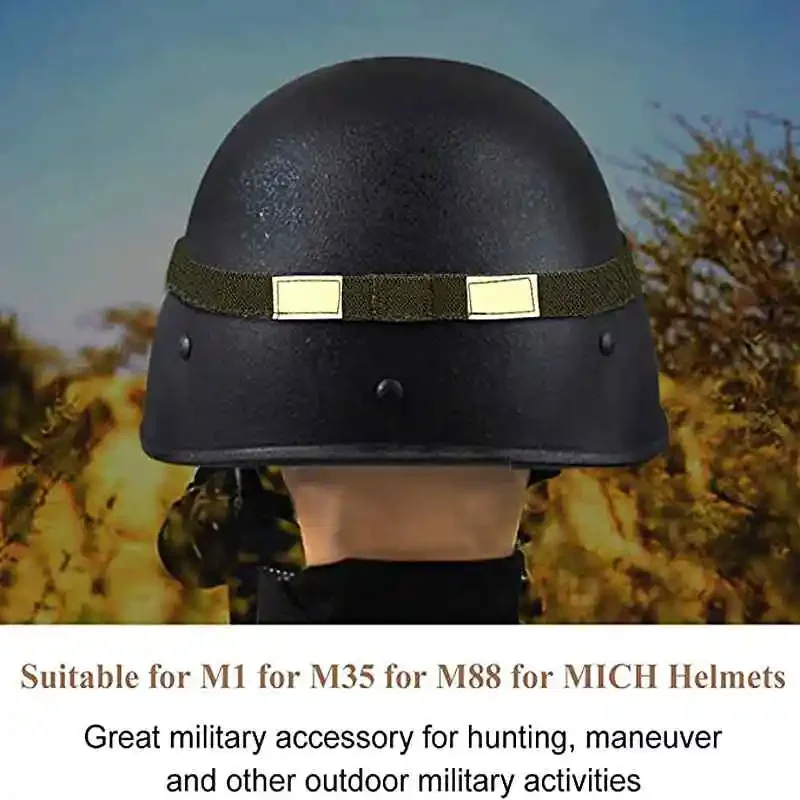 2 uds correas para casco banda de ojo de gato correas reflectantes para casco de camuflaje banda elástica para M1 M88 MICH accesorios para casco de caza de combate - imagen 5