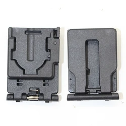 Adaptador MOLLE con clip para cinturón negro, funda táctica universal