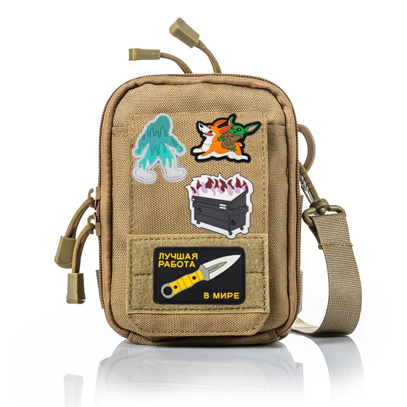 Accesorios para bolsa al aire libre LAT Campground Forest All Campground Badge Clover STAY RAD PVC gancho chaqueta parche - imagen 3