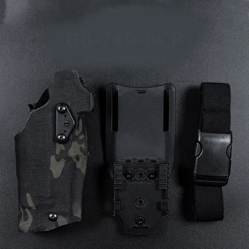 Funda táctica universal de pistola con liberación rápida y linterna - imagen 4