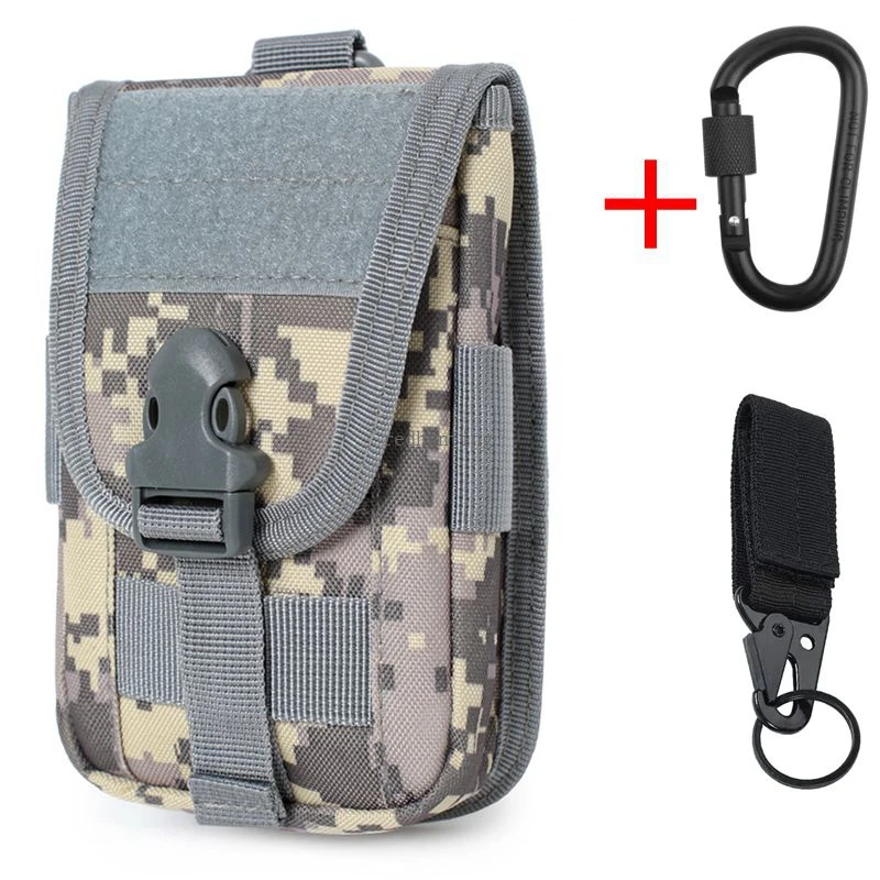Bolsa de teléfono táctica EDC Molle para exteriores, bolsa de cintura de caza, cinturón, funda de teléfono, monedero de transporte para herramientas de teléfono inteligente, tarjeta - imagen 4