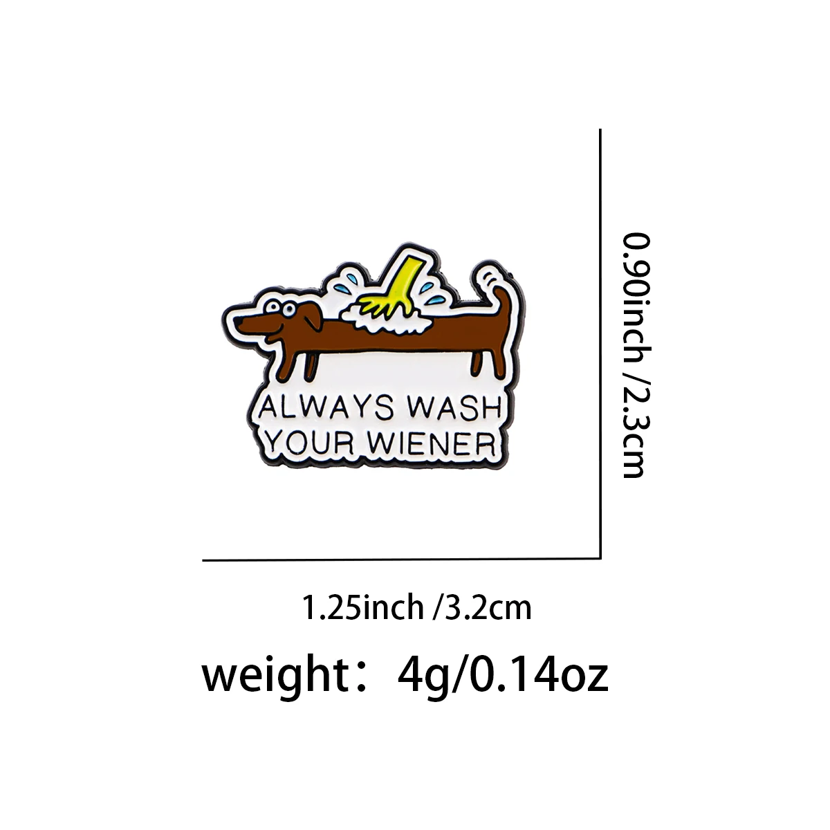 Pin de Esmalte con Diseño de Perro Salchicha, Divertido Broche para Chaqueta, Mochila, Sombrero, Solapa, Insignia, Joyería Humorística para Mascotas, Regalo - imagen 3