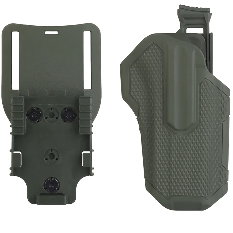 Funda táctica Universal para pistola QLS, sistema de liberación rápida, funda para pistola con extracción rápida para cinturón de caza de 2,5 pulgadas, funda para pistola G17 - imagen 3