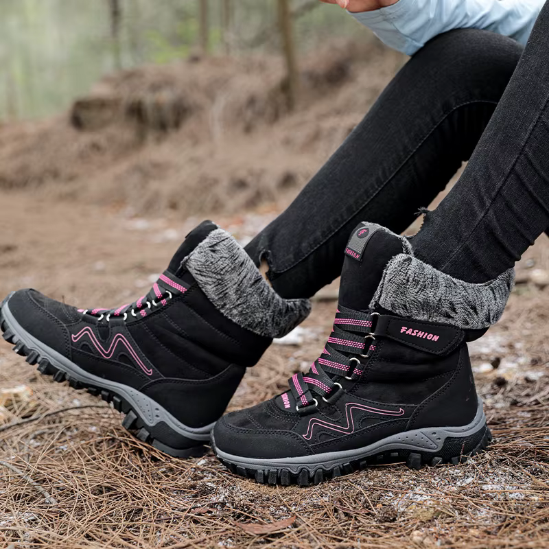 HIKEUP Botas de invierno antideslizantes con forro polar - imagen 2