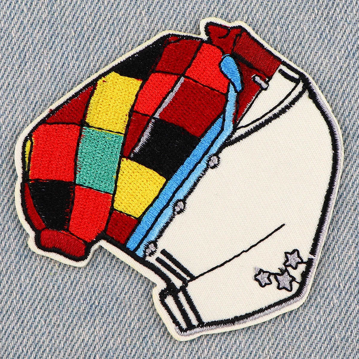 Parches bordados insignias de cantante femenina - planchar ropa - imagen 3