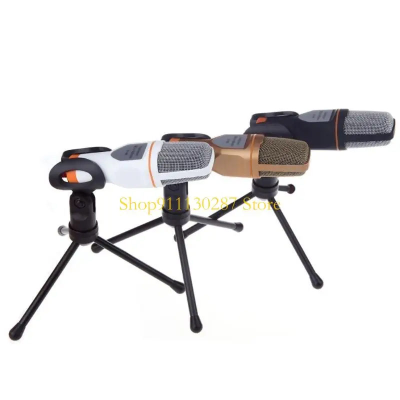 Micrófono grabación condensador J1HC para ordenador portátil KTV para juegos para Voi