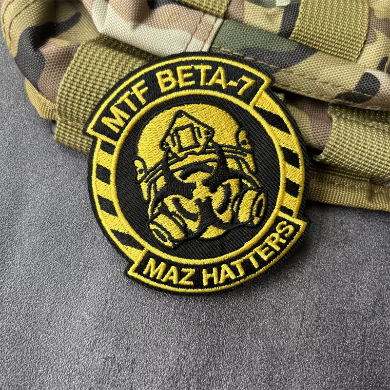 MTF BETA MAZ HATTERS, parche táctico bordado con velcro moral militar - imagen 5