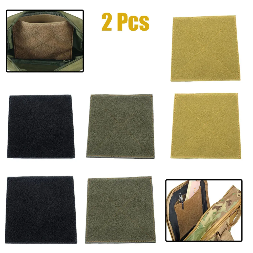 Bolsas de almacenamiento de tablero de parches de gancho y bucle Molle, bolsillos de Panel de exhibición de accesorio táctico para parches de insignias de insignia DIY, 2 uds. - imagen 2
