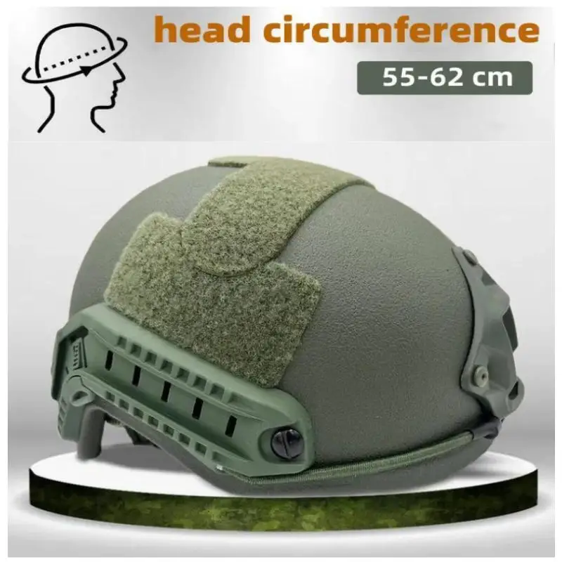Casco balístico FAST Kevlar corte alto con suspensión Wendy táctico - imagen 5