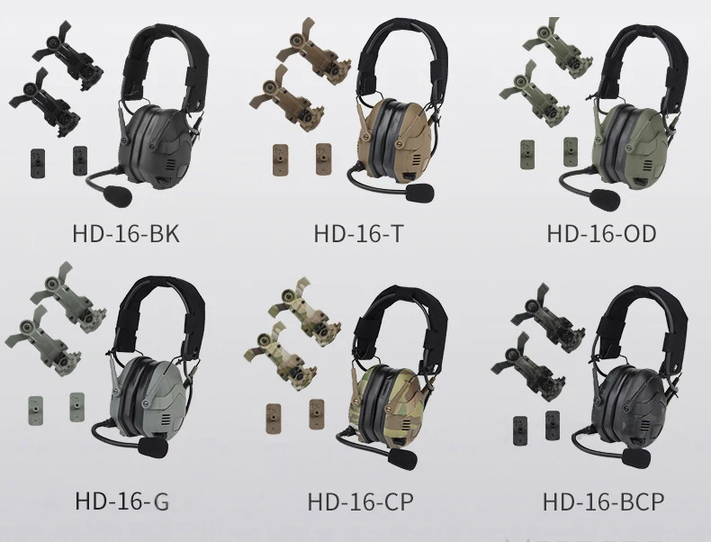 Auriculares tácticos Bluetooth con reducción de ruido OPS Core ARC Wendy M-LOK casco caza tiro Tuning auriculares con cancelación de ruido - imagen 2